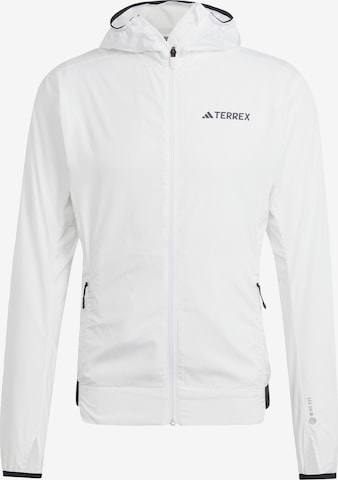 ADIDAS TERREX Regular Outdoorjas 'Xperior Windweave' in Zwart: voorkant