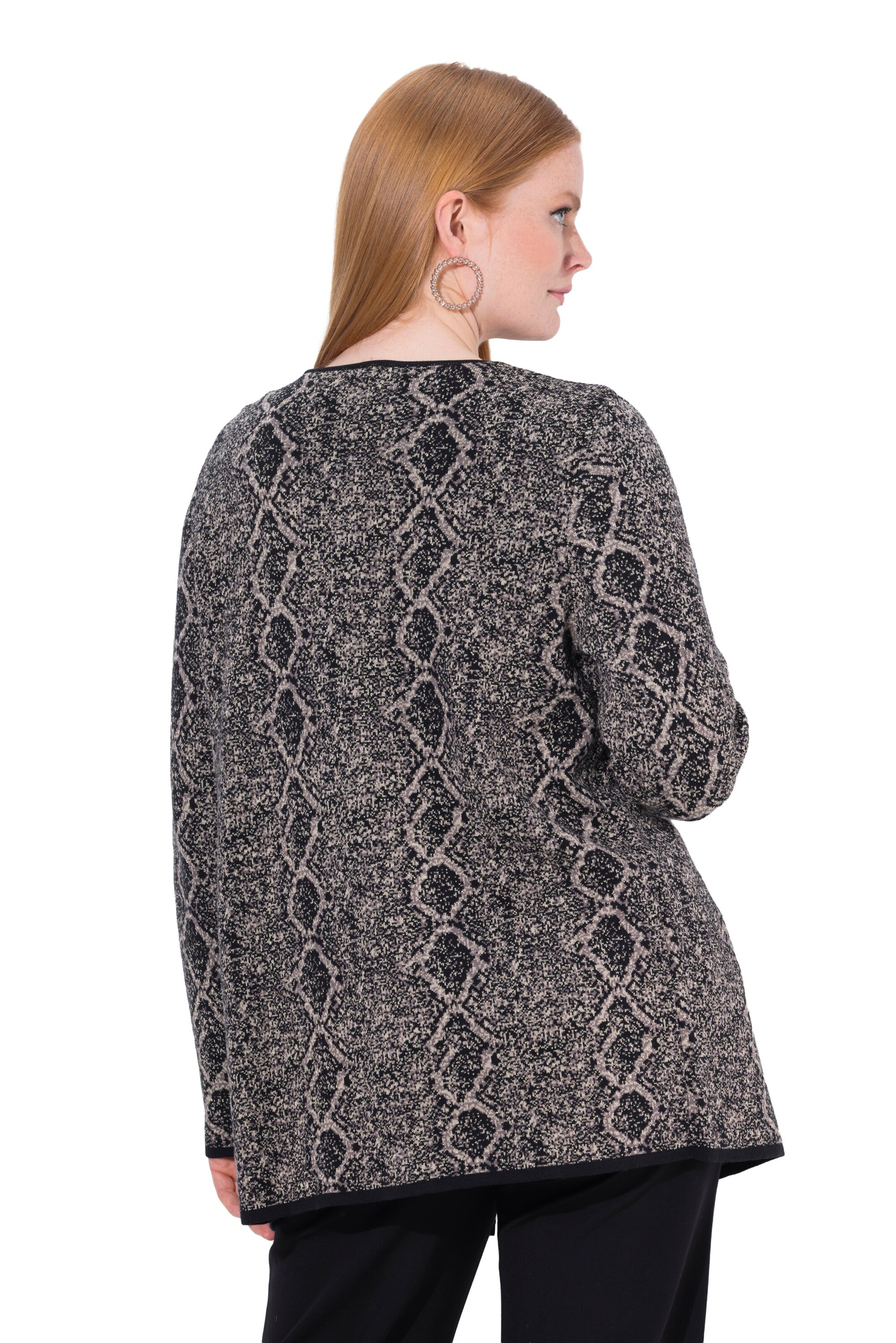 Ulla Popken Gebreid vest in Bruin