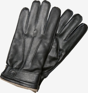 SELECTED HOMME Full finger gloves 'Poul' in Black