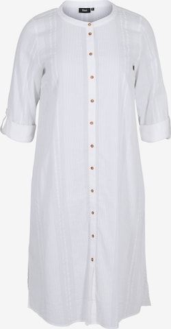 Zizzi Shirt Dress 'Kalid' in White: front