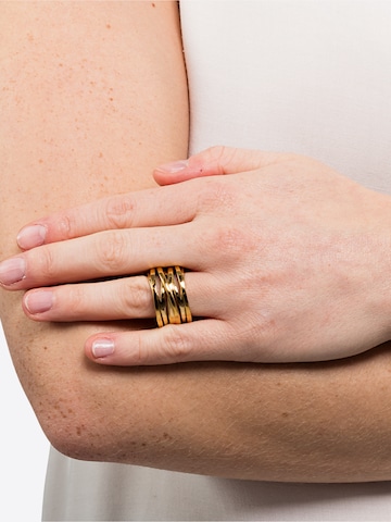 Heideman Ring 'Serpi' in Gold: front