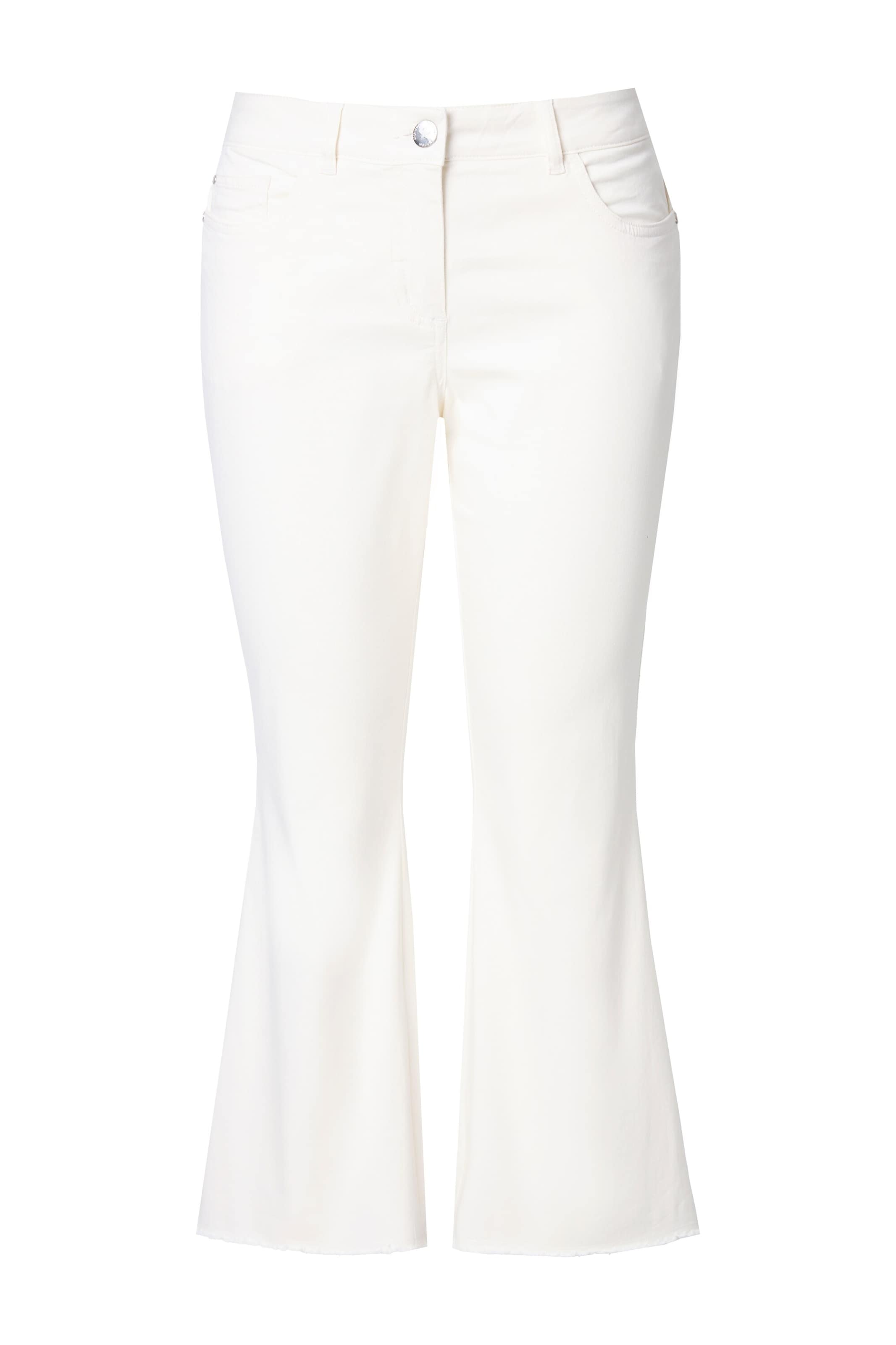 Angel of Style Flared Jeans in Weiß: Vorderseite