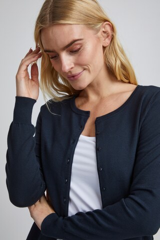 Fransa Knit Cardigan in Blue