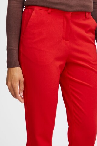 b.young - Slimfit Pantalón chino 'BYDanta ' en rojo