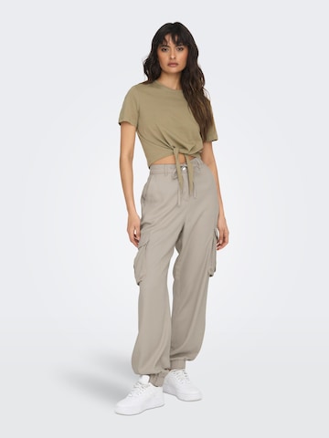 ONLY Tapered Cargo Pants 'Kenya' in Grey