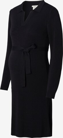 Rochie tricotat de la Esprit Maternity pe negru: față