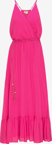 IZIA Summer Dress in Pink: front