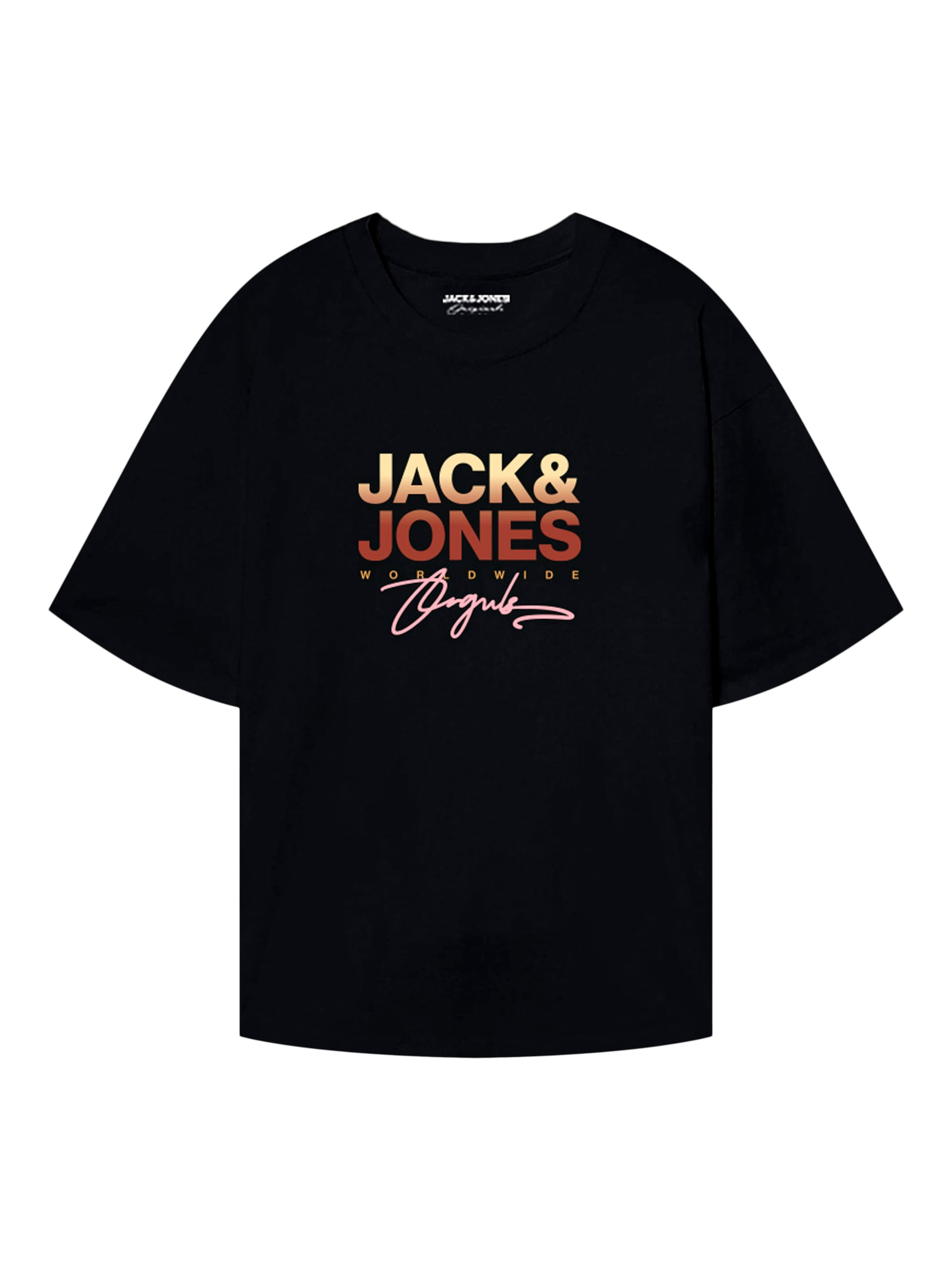melns JACK & JONES T-Krekls 'JORCANGGU'