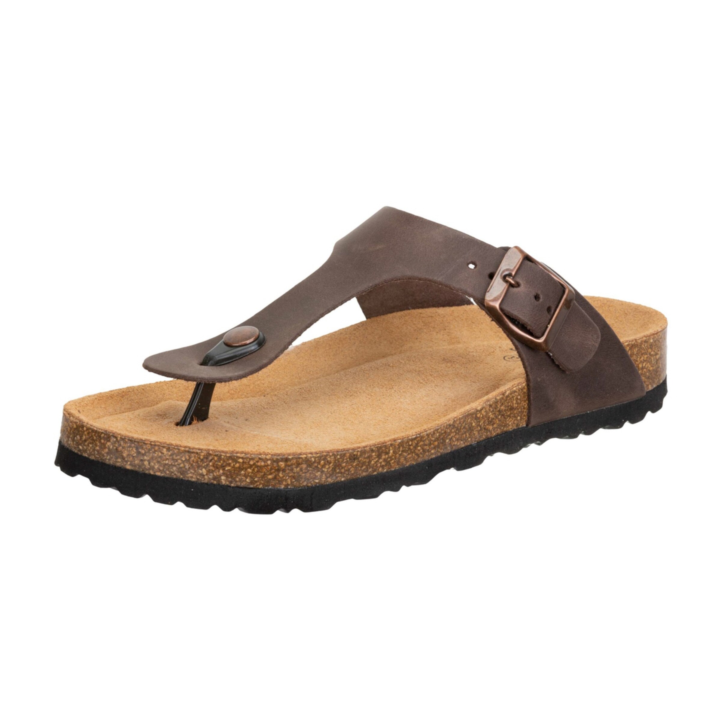 LICO Zehentrenner in Braun: Vorderseite