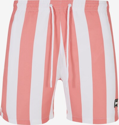 Urban Classics Shorts de bain en pitaya / blanc, Vue avec produit