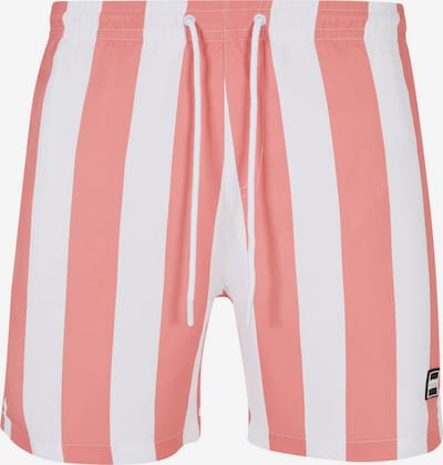 Urban Classics Swimming shorts in Pitaya / White, Item view