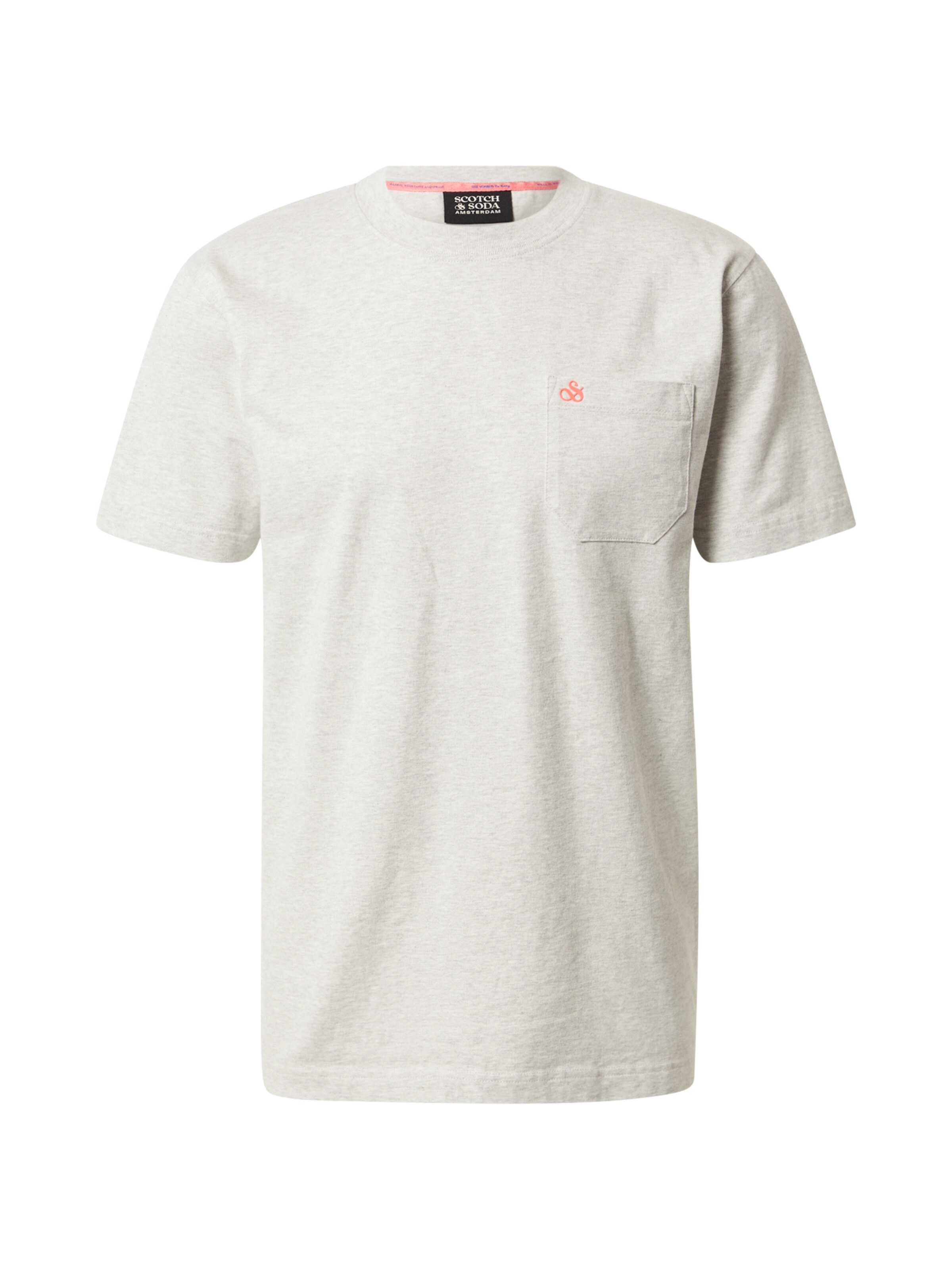 Männer Shirts SCOTCH & SODA T-Shirt in Graumeliert - MJ59155