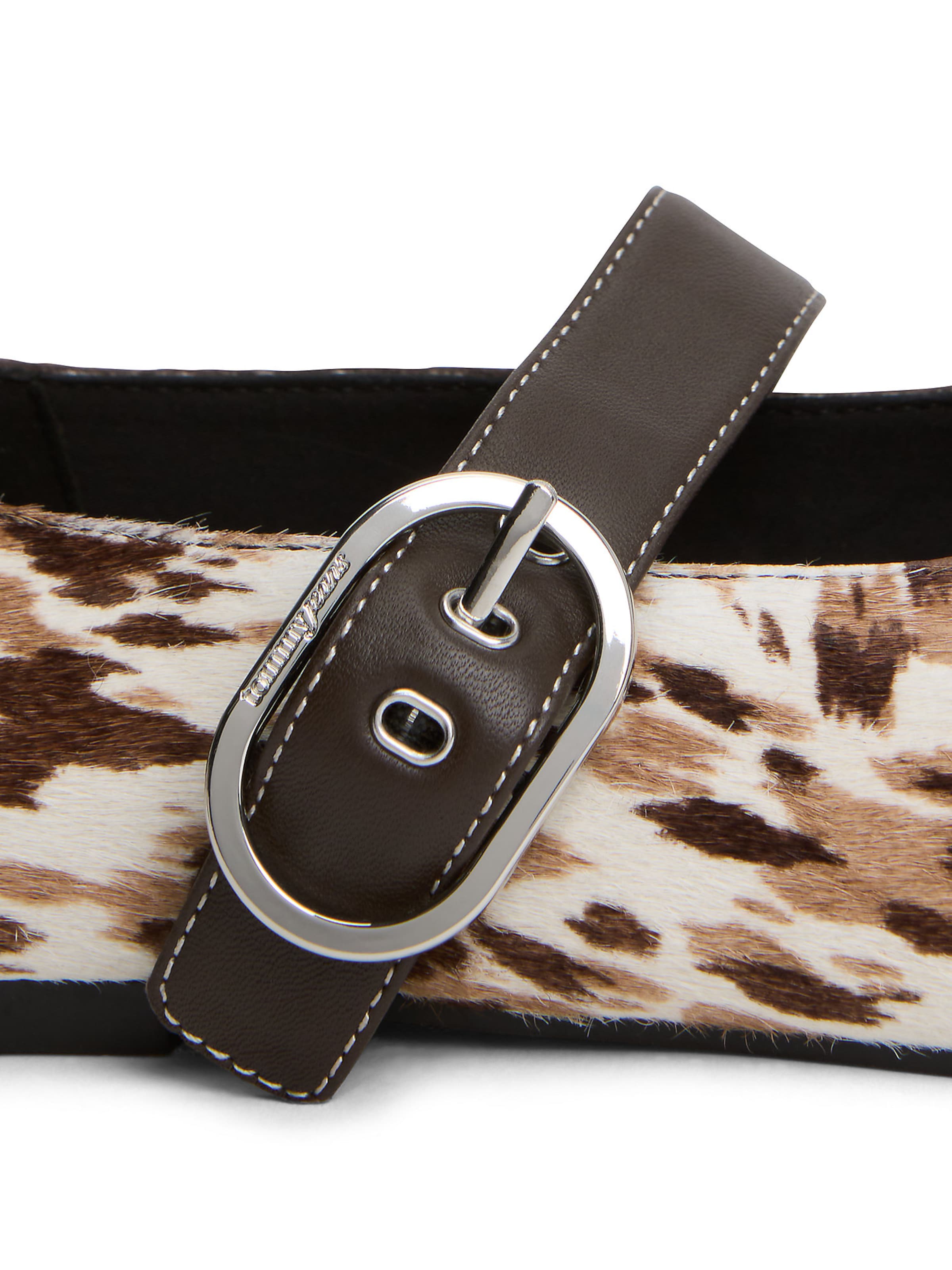 Tommy Jeans Strap ballerina in Brown