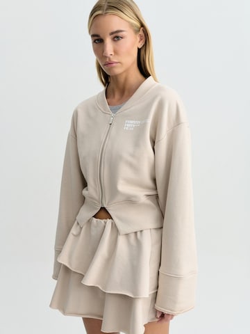 FEMSSY Rok 'AURA SKIRT GREY' in Beige: voorkant