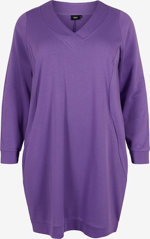 Robe 'Kathleen' Zizzi en violet : devant