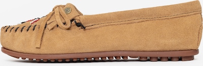Minnetonka Mocassin 'Thunderbird' in beige, Produktansicht