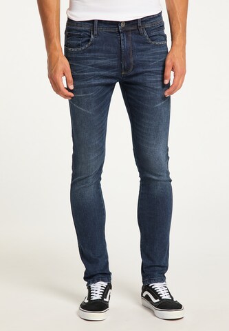 MO Slim fit Jeans in Blue: front