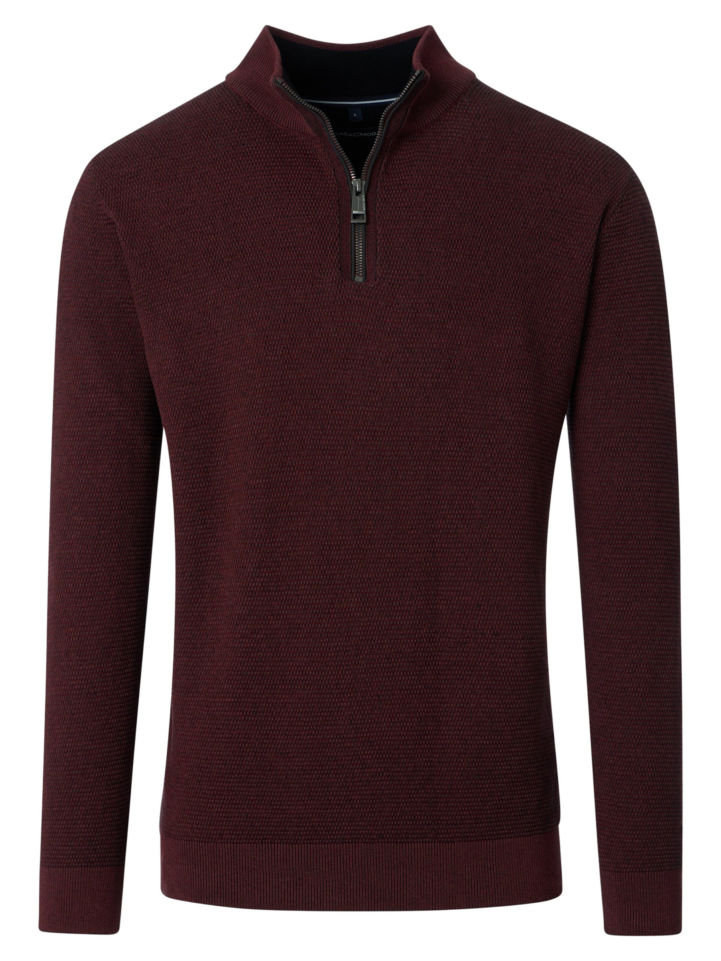 CASAMODA Sweater 'Basic' in Red: front