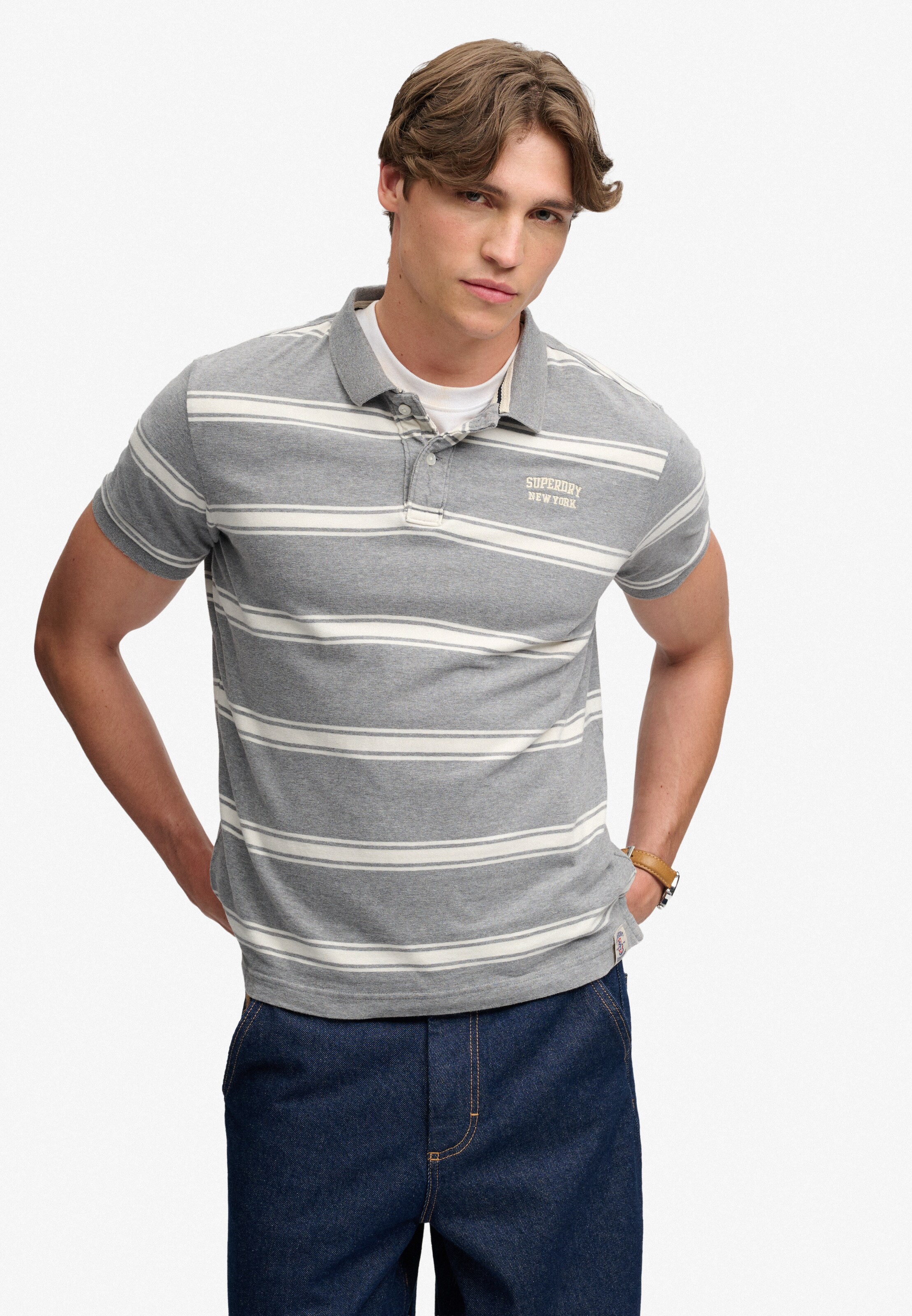 Superdry & Co Shirt in Grey: front