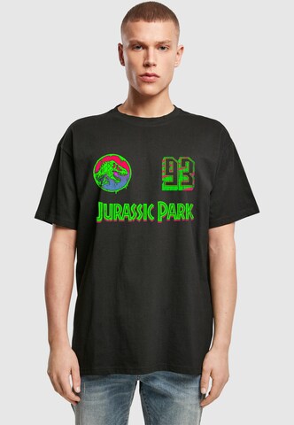 Merchcode Shirt 'Jurassic Park' in Zwart: voorkant