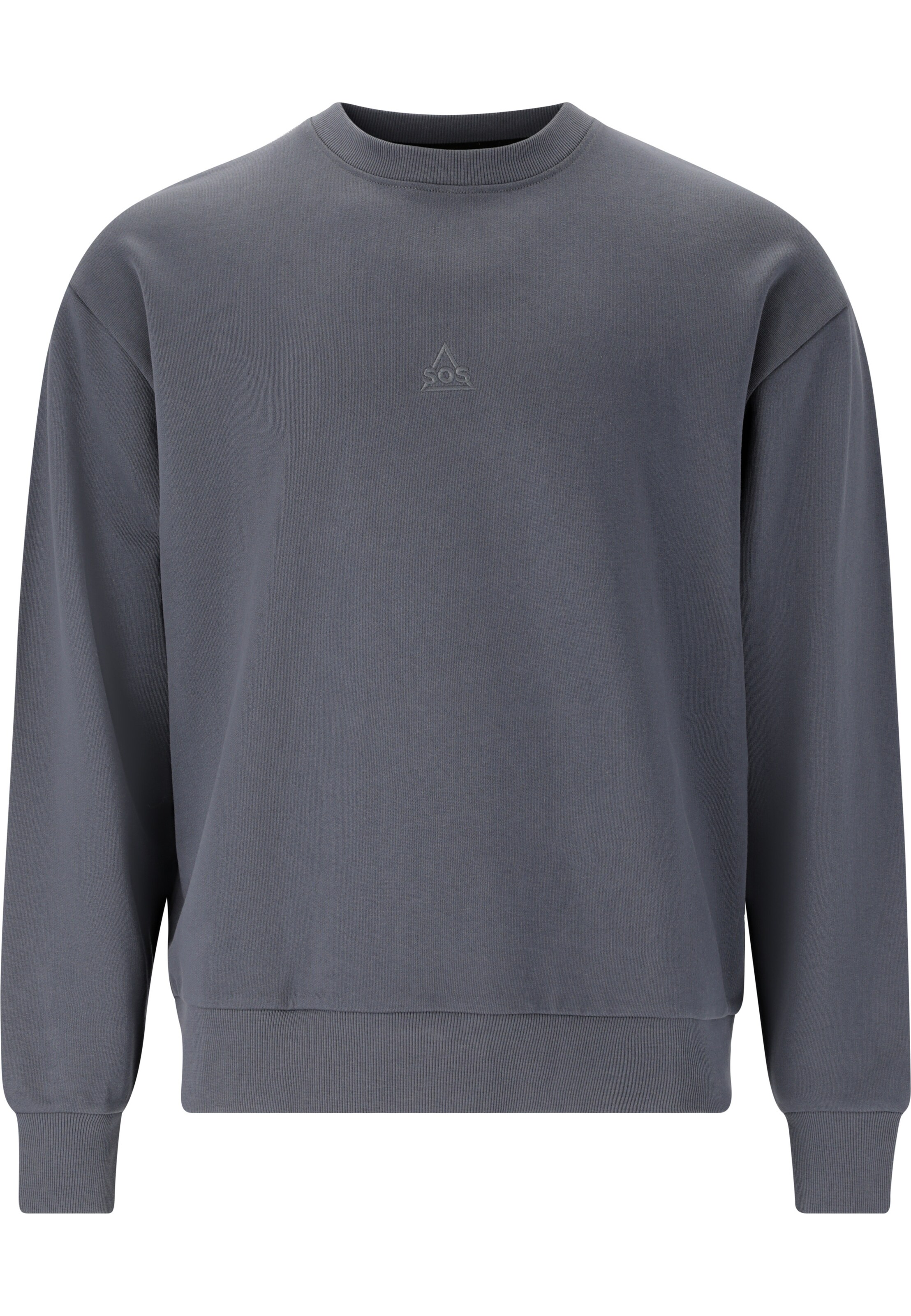 SOS Sweatshirt 'Bovec' in Grijs: voorkant