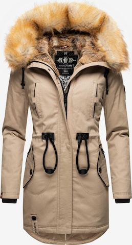 NAVAHOO Winter Parka 'Bombii' in Brown: front