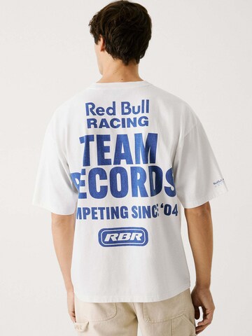 T-Shirt 'Team Records' Red Bull Racing x Pepe Jeans en blanc