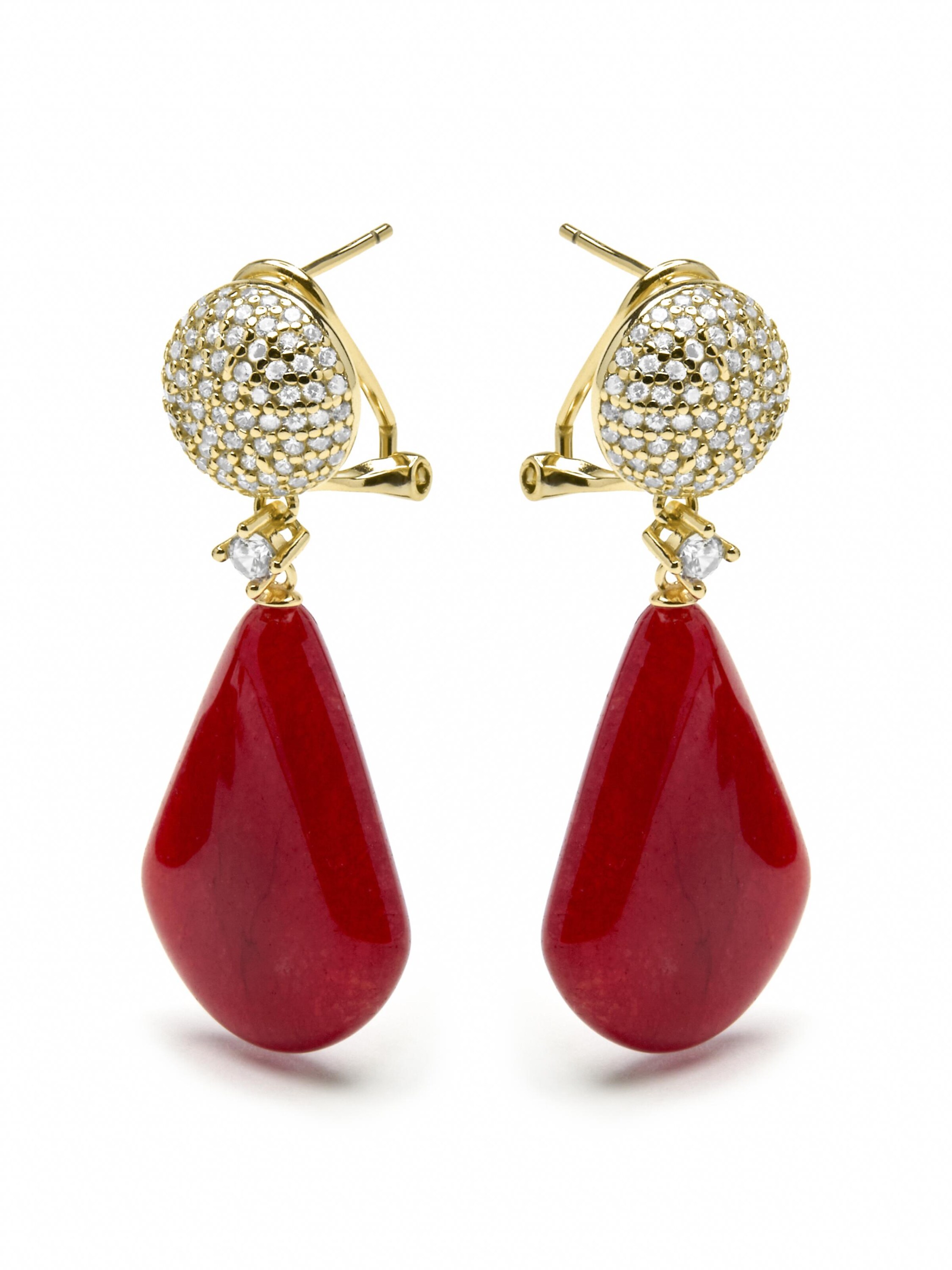 Luxenter - Pendientes 'Iakha' en rojo