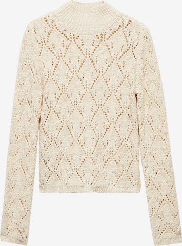 MANGO Pullover 'PIQUI' i beige: forside