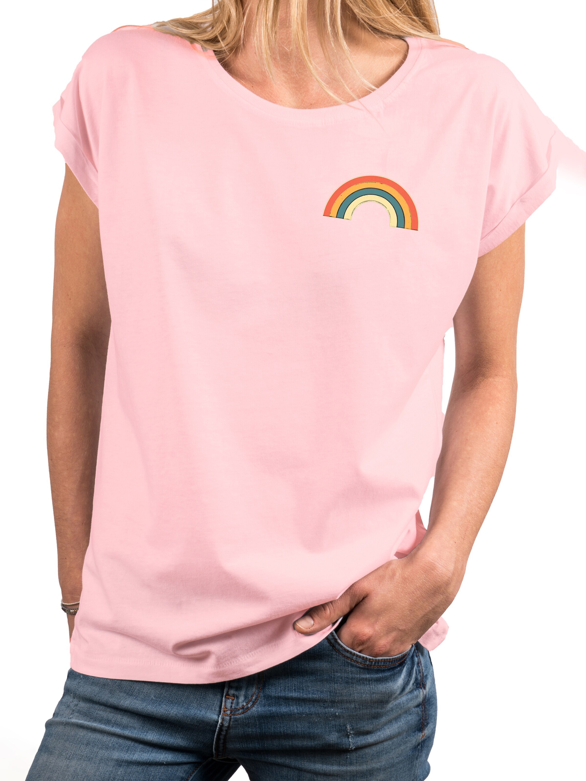 MAKAYA Shirt 'Rainbow'‌‌‌‌‌‌‌‌‌ in Pink