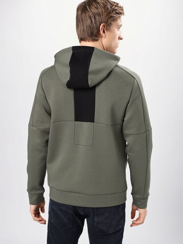 BOSS Green - Ajuste regular Sudadera con cremallera 'Saggy' en verde