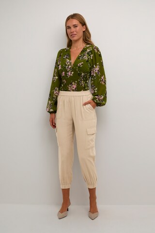Kaffe Tapered Hose in Beige
