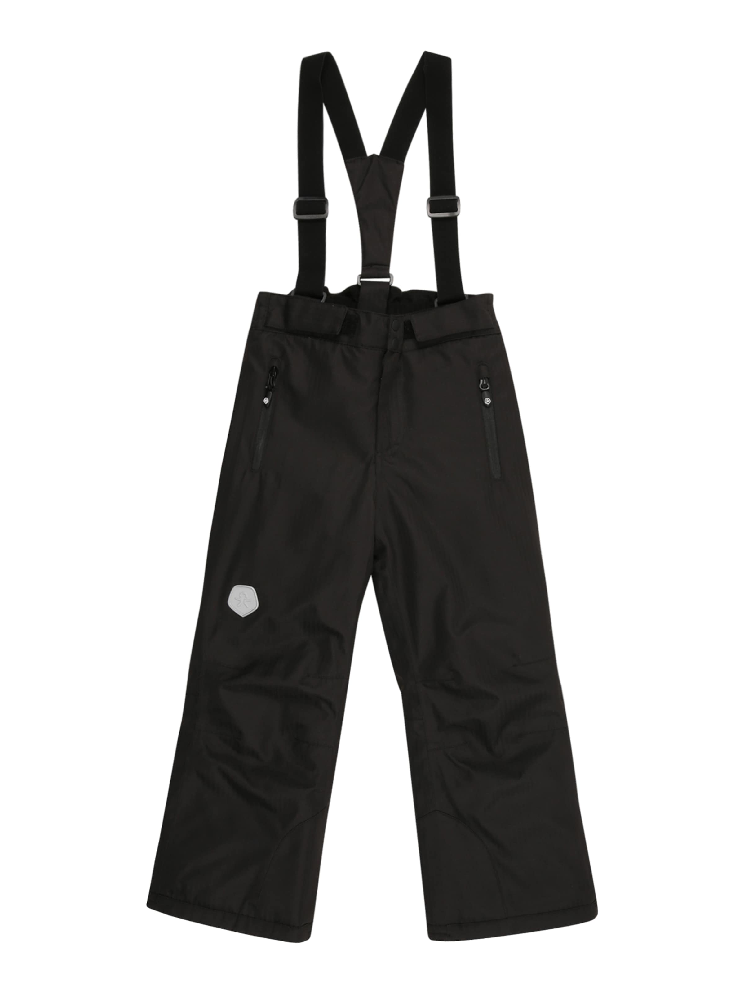 Regular Pantaloni sport de la COLOR KIDS pe negru: față