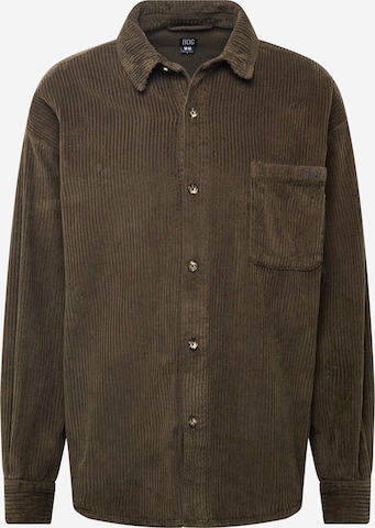 BDG Urban Outfitters - Ajuste confortable Camisa 'JUMBO' en verde: frente