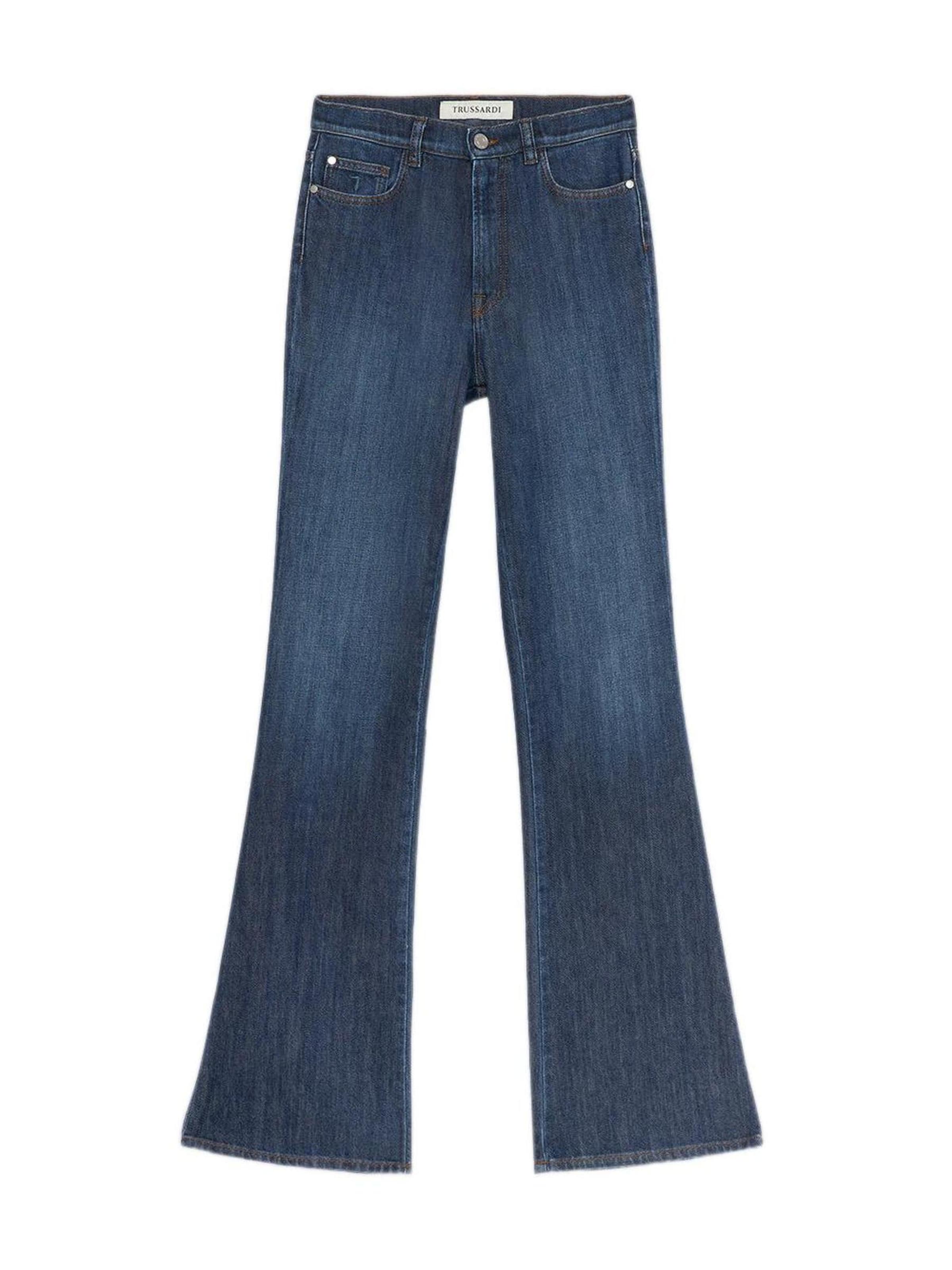 évasé Jean Trussardi en bleu : devant