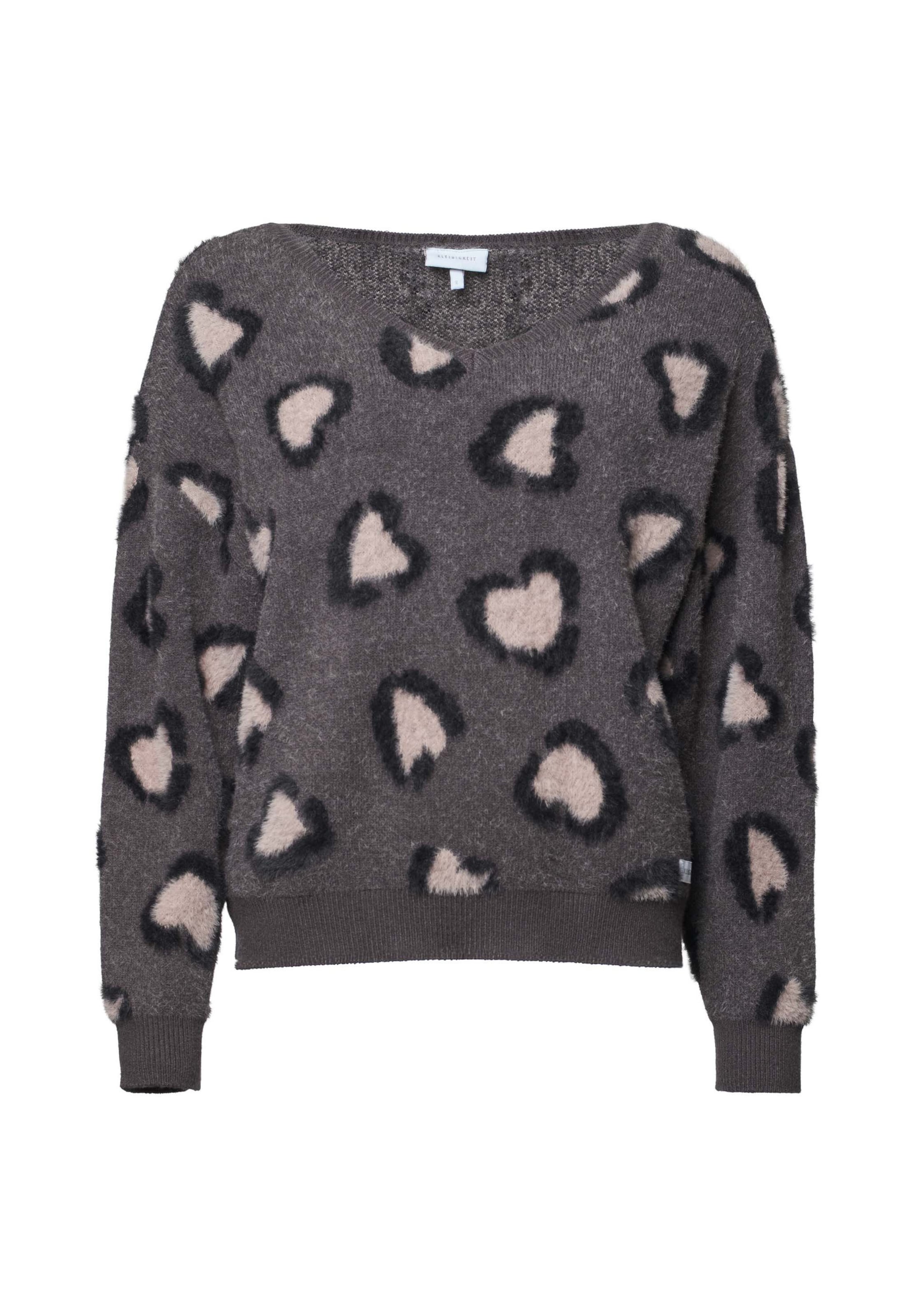 Kleinigkeit Sweater 'Wild Love' in Grey: front