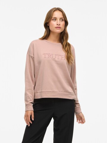 VILA Sweatshirt 'VIElsk' i pink: forside