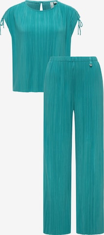 Ragwear Костюм с панталон 'Youmodo' в зелено: отпред