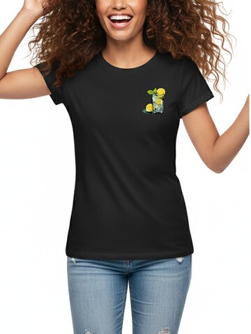 MAKAYA Shirt 'Gin Tonic' in Black