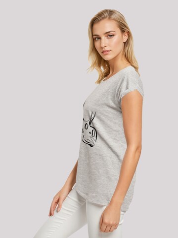 F4NT4STIC Shirt 'Dinosaurier Sinoceratops Skull' in Grijs