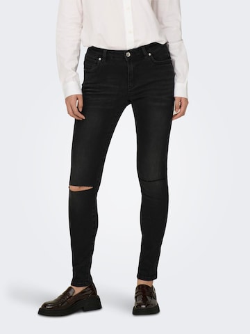 ONLY Skinny Jeans 'KENDELL' in Zwart: voorkant