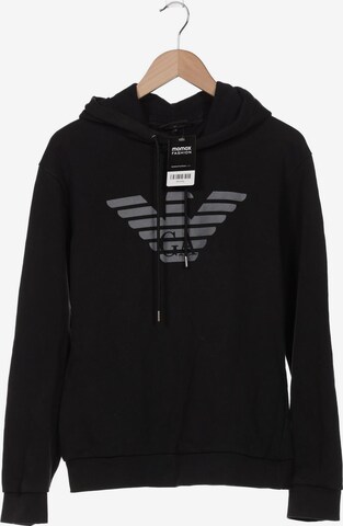 Emporio Armani Sweatshirt & Zip-Up Hoodie in M in Black: front