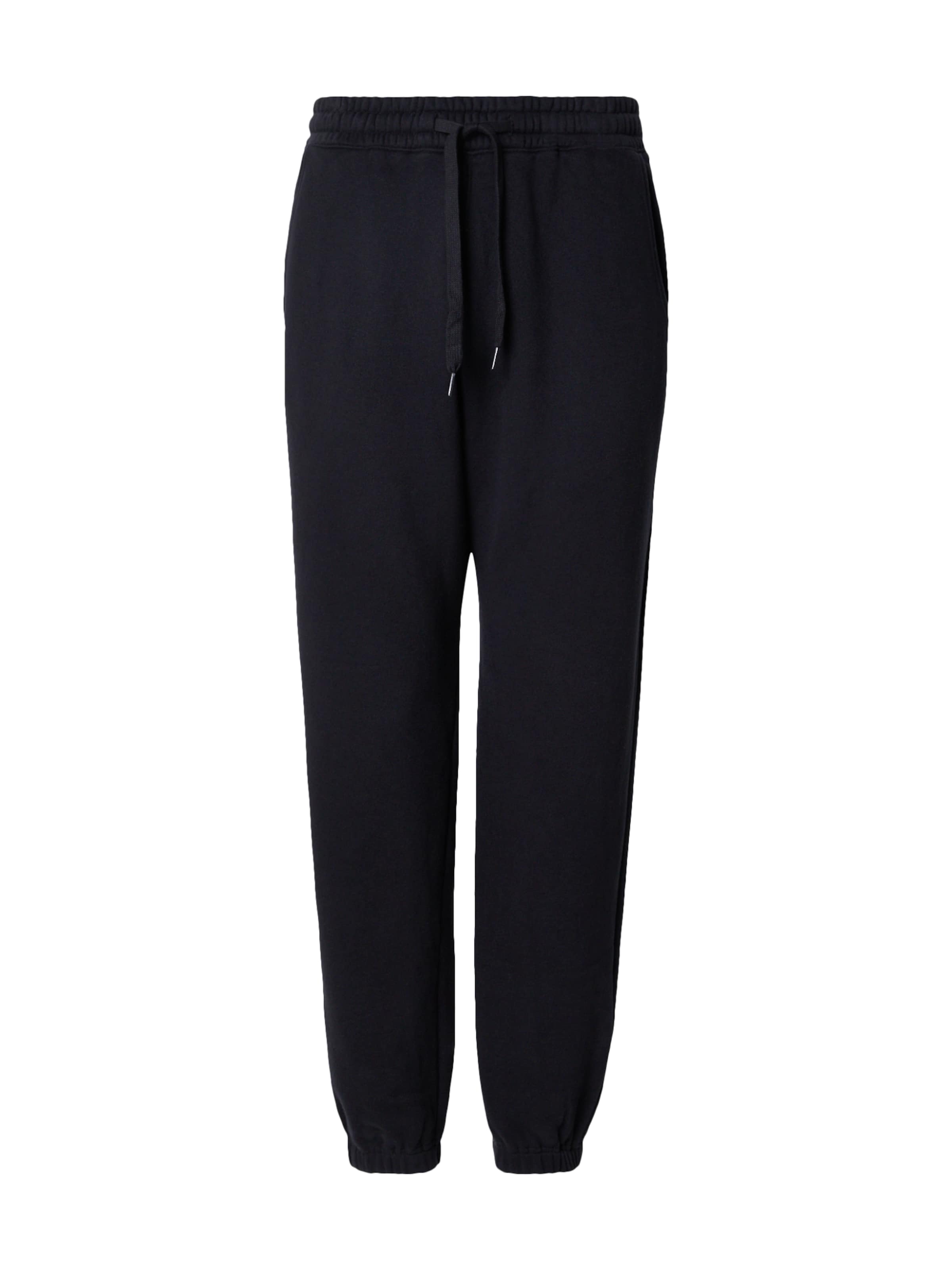 HOLLISTER Tapered Nadrág - fekete: elől