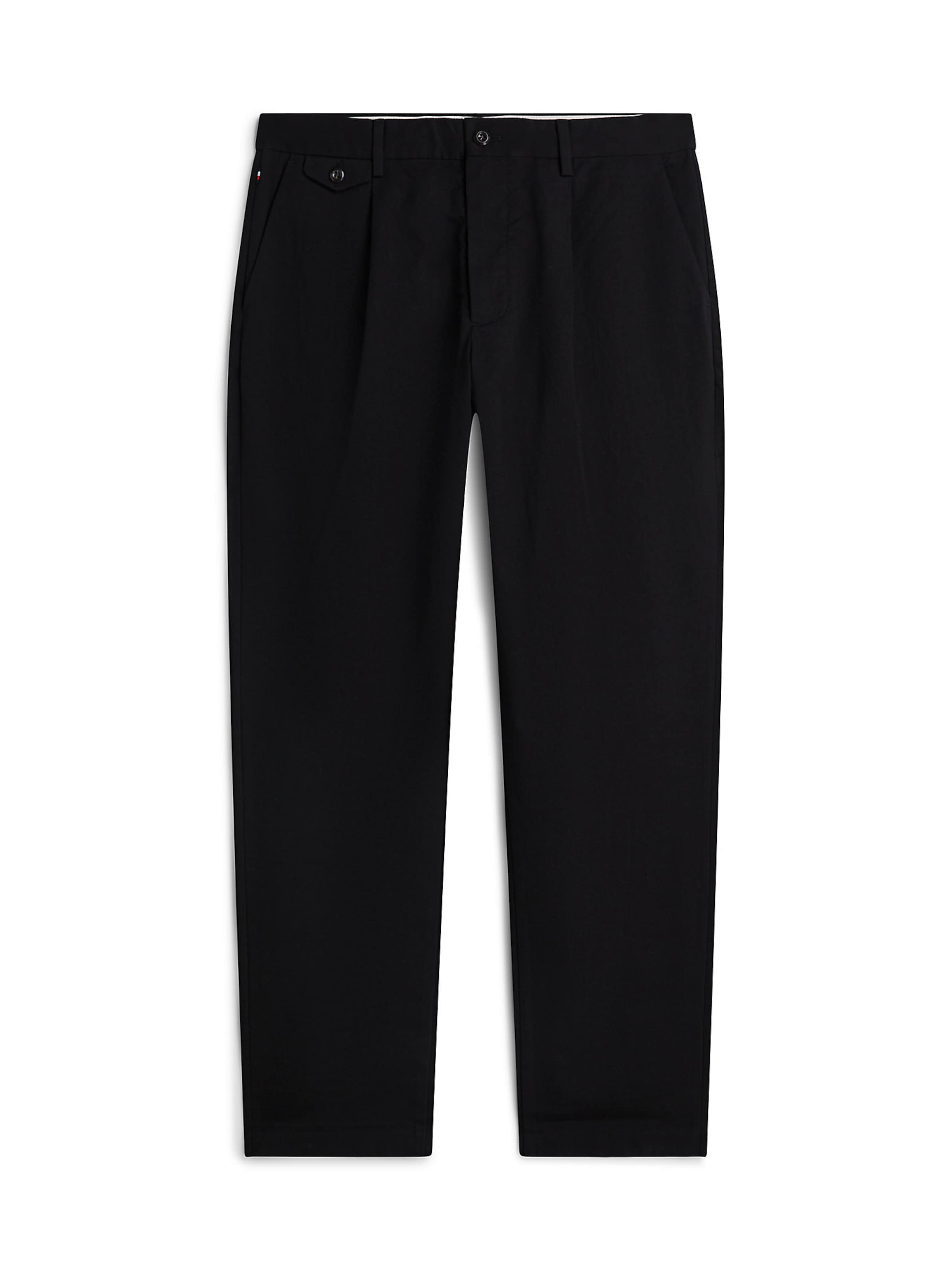 TOMMY HILFIGER Regular Hose 'Harlem' in Schwarz: Vorderseite