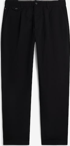 TOMMY HILFIGER Regular Pleat-front trousers 'Harlem' in Black: front