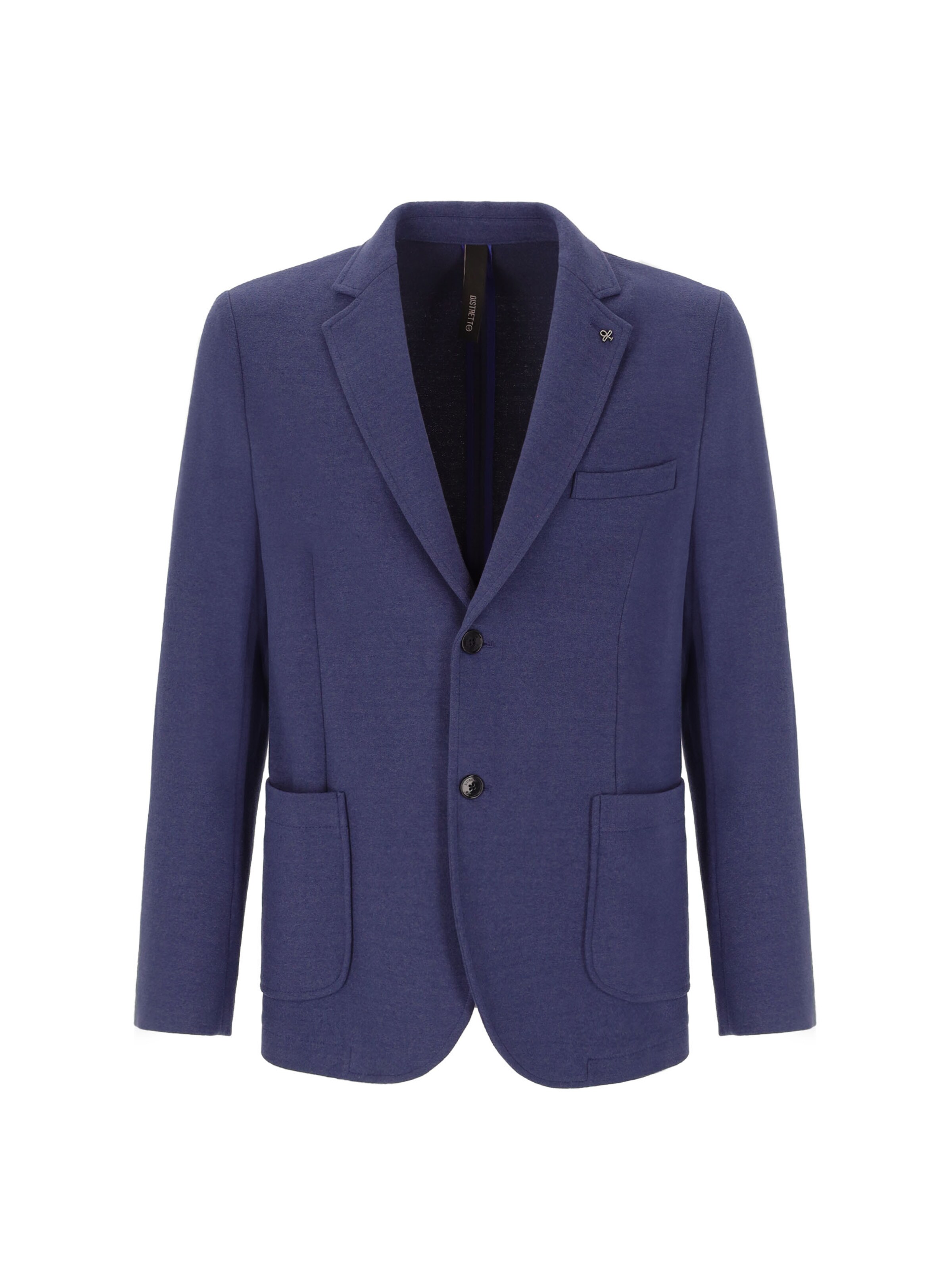 Distretto12 Regular Fit Sakko 'Feel' in Blau: Vorderseite