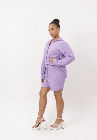 Pantalons de tailleur Elara en violet