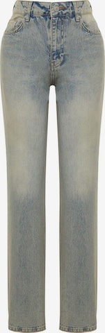 Trendyol Wide Leg Farkut värissä sininen: etupuoli