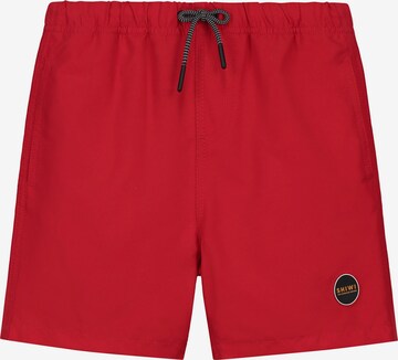 Shorts de bain Shiwi en rouge : devant