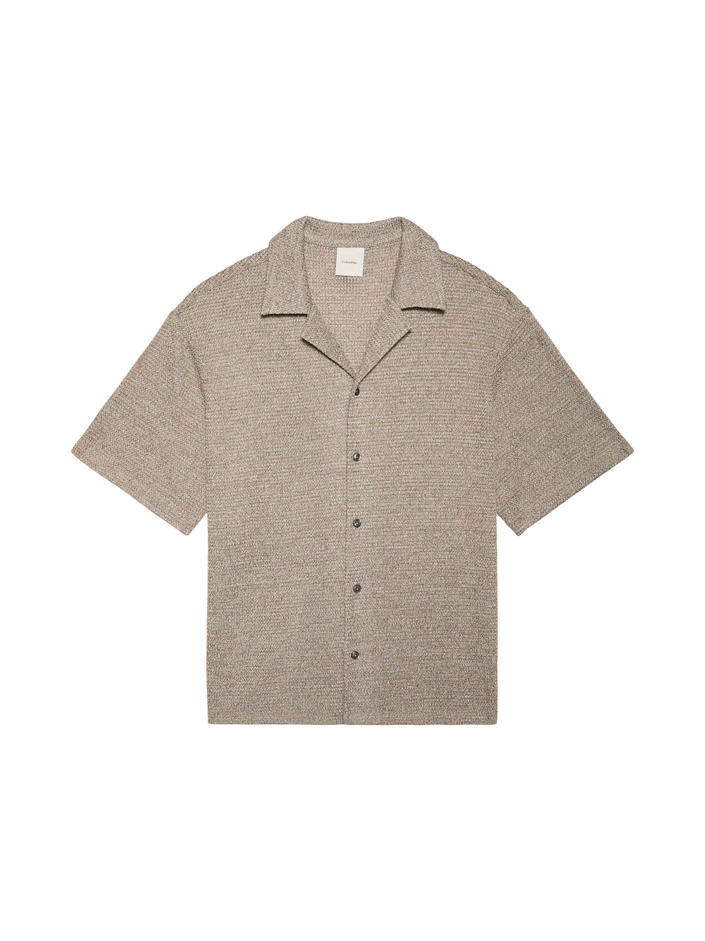 Calvin Klein Comfort fit Button Up Shirt in Brown: front